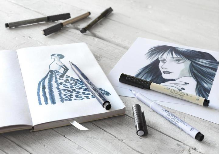 Produktbild Faber-Castell Pitt Artist Pen Soft Brush (Blau, Grau, Schwarz, 4 x)