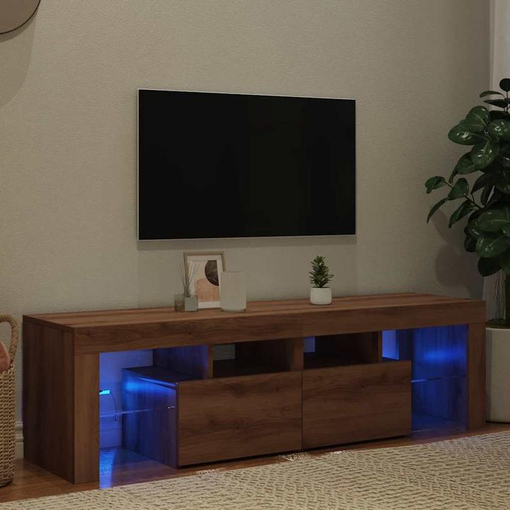 Produktbild VidaXL TV Schrank Lowboard Fernsehschrank Fernsehtisch mit LED Artisan-Eiche