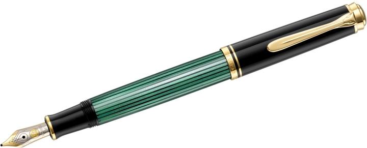 Image du produit Pelikan Stylo Plume M400 Noir-Vert EF Etui (Noir-Vert, 1 x)