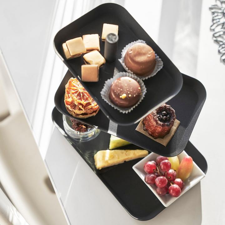 Image du produit Yamazaki Étagère à 3 étages avec plateaux pivotants TOWER