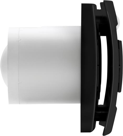 Thermorex THERMEX Ventilator Silent One alt-i-1, sort med grundventilation, fugtstyret med adaptiv hygrostat.