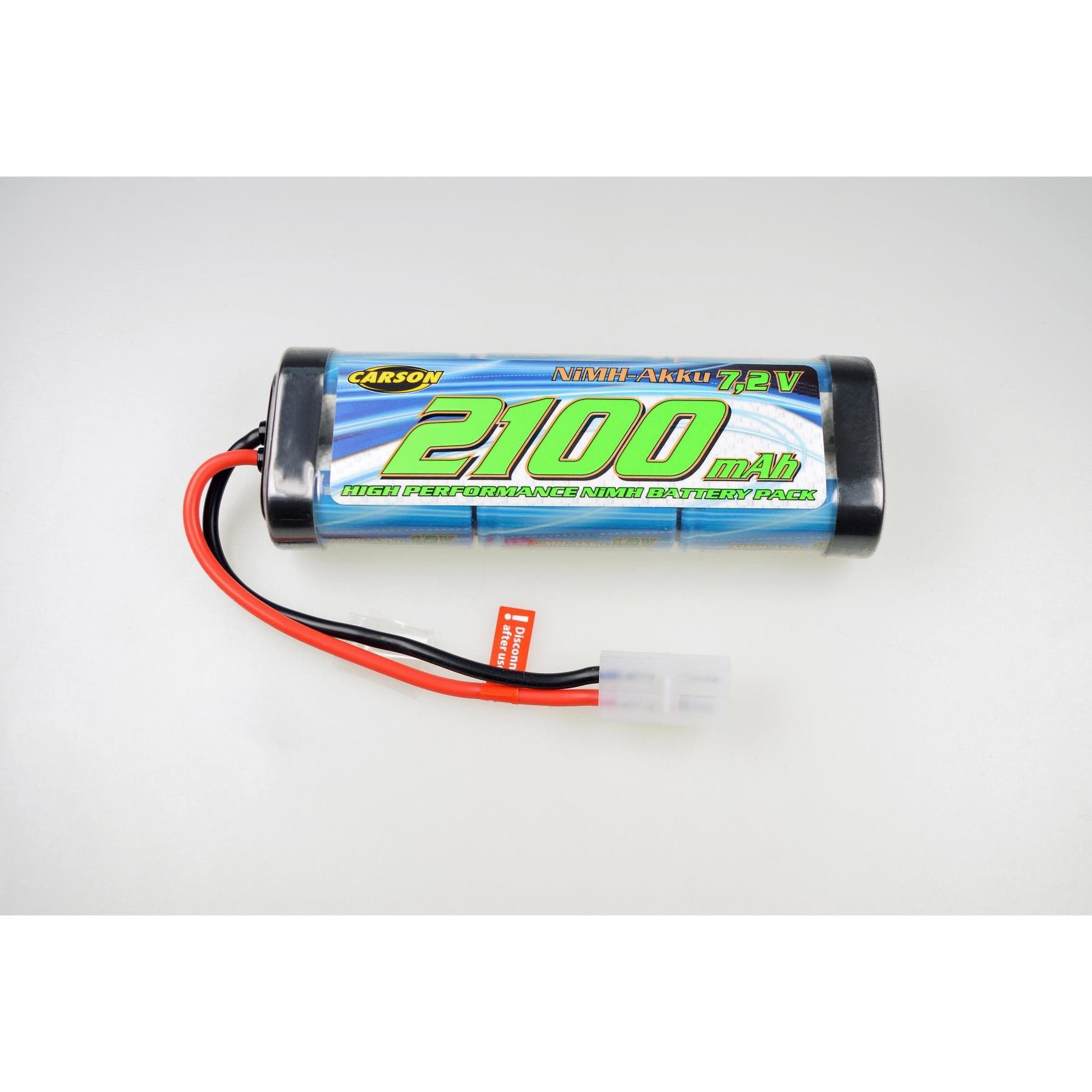 Thumbnail - Carson 7,2V/2100mAh NiMH Race Akku TAM (7.20 V, 2100 mAh)