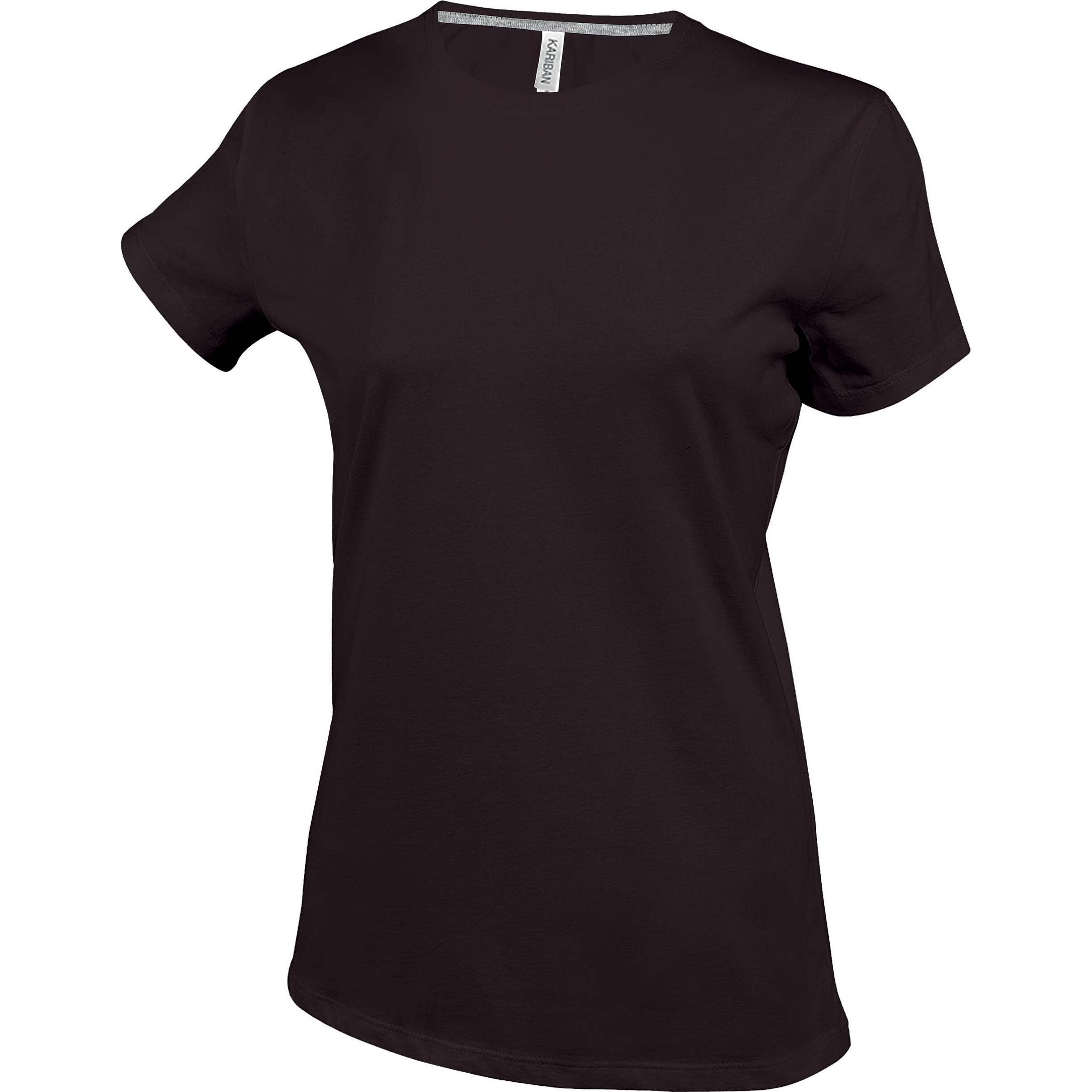 Kariban, Damen, Shirt, Col Rond côton, Braun, (XXL)