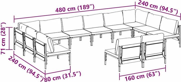 Produktbild vidaXL Collin