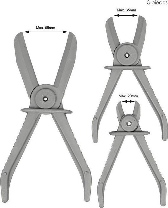 Immagine prodotto ProPlus Set di pinze per fascette stringitubo in plastica 3 pezzi