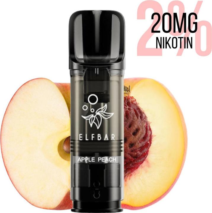 Produktbild Elfbar - Elfa Pro Pods - Apple Peach 20mg/ml 2% (Pfirsich, Apfel)