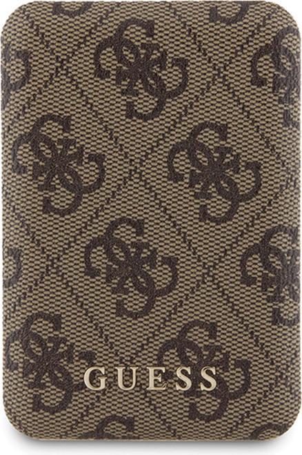 Image du produit Guess Zestaw GUBPM5P15L4GEMGW iPhone 15 Pro 6.1" hardcase + Powerbank 5000mAh MagSafe brązowy/brown (Apple iPhone 15 Pro)