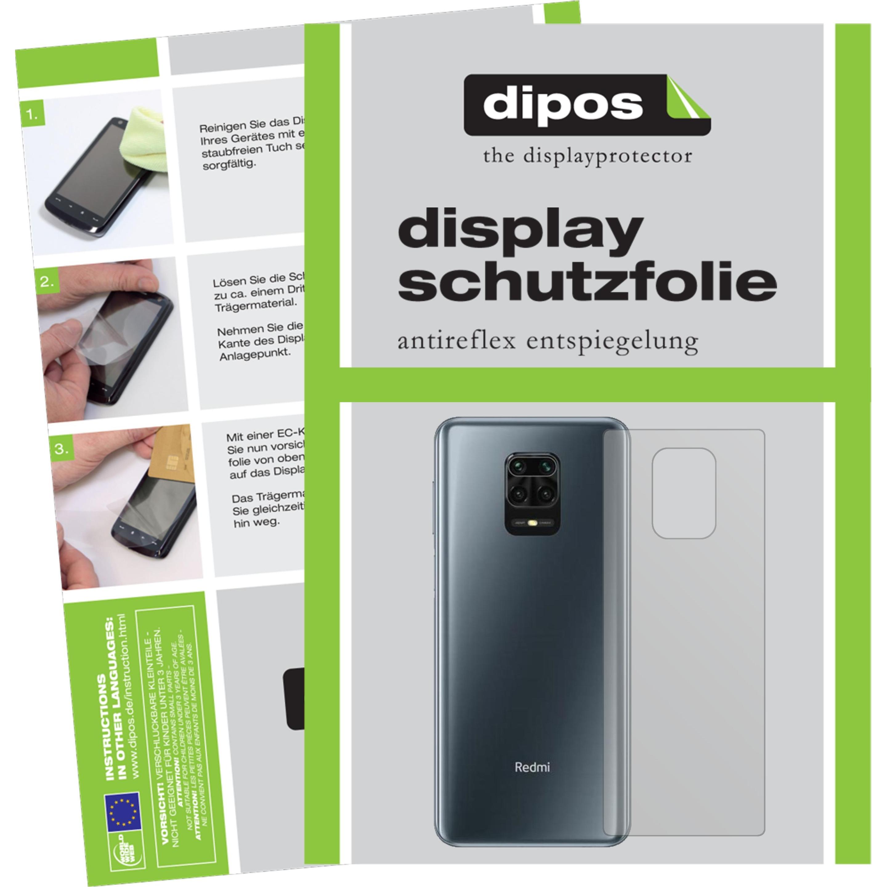 Dipos Displayschutzfolie Antireflex (1 Stück, Xiaomi Redmi Note 9 Pro Max), Smartphone Schutzfolie, Transparent