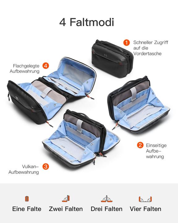 Produktbild Inateck Kabeltasche 28cm * 17cm * 11,8cm black (Dokumenten- & Geldtasche)