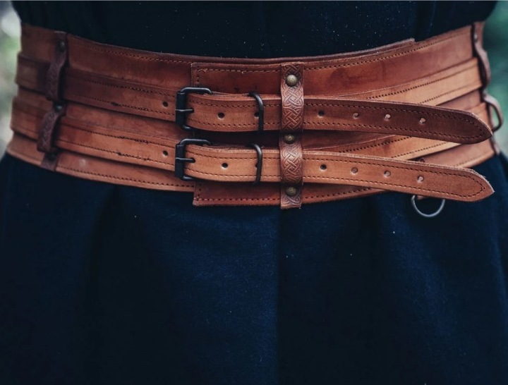 Actual product image Carbone Medieval/Viking belt, leather (120)