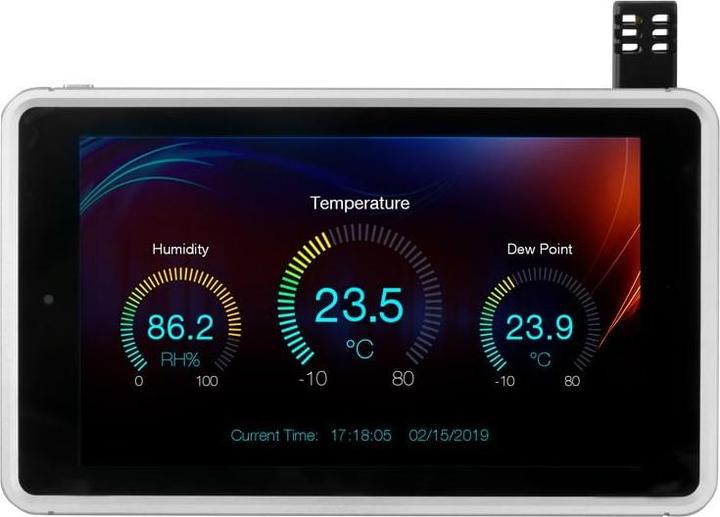 Actual product image PCE Instruments Datenlogger für Temperatur rel. Feuchte mit Bluetooth Interface und Touchscreen