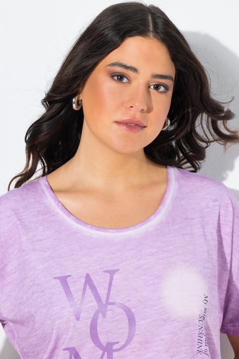 Produktbild Ulla Popken T-Shirt, Schriftmotiv, Oversized, Rundhals, Halbarm (50, 52)