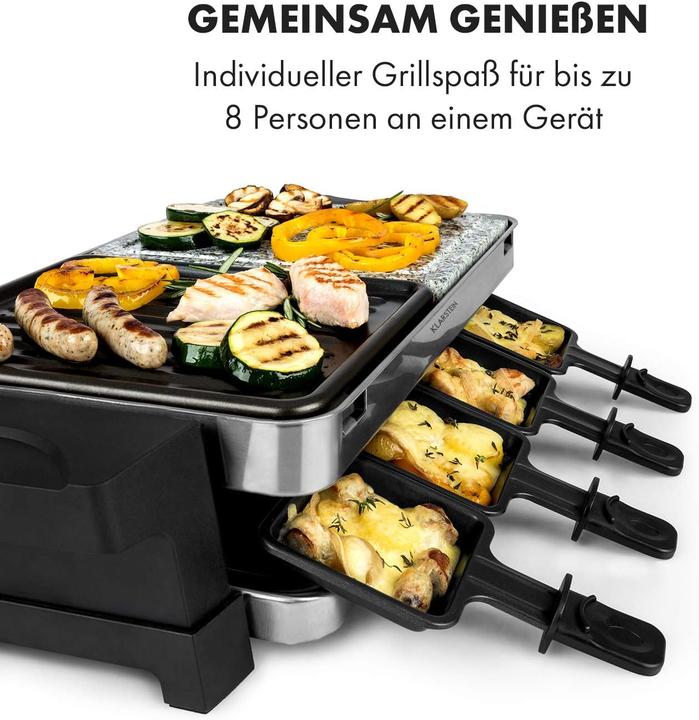 Produktbild Klarstein 2-in-1: Aluminium-Grillplatte & Natursteinplatte