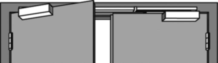 Actual product image Dormakaba Guide rail with closing follower controller GSR Contur Design (Entrance door, French window, Room door, Wooden door, Indoor)