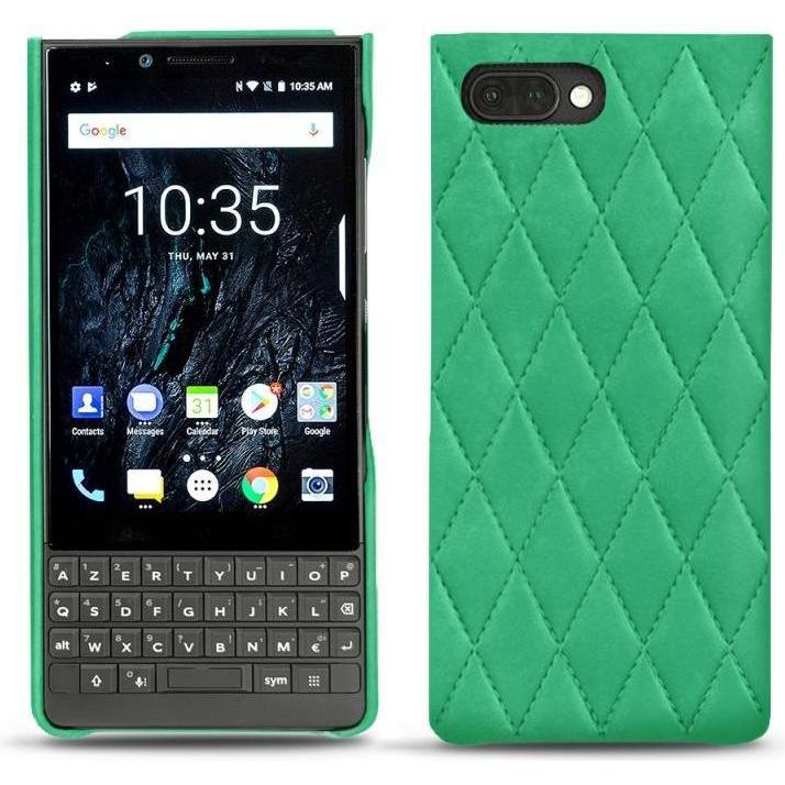 Noreve Lederschutzhülle (Blackberry KEY2), Smartphone Hülle, Grün