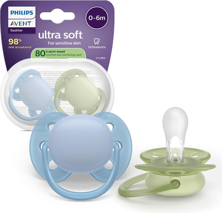 Productafbeelding Philips Avent Pacifier SCF091/37 ultra soft (2x, 0 - 6 Maanden)