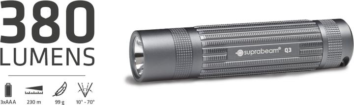 Immagine prodotto Suprabeam Torcia alcalina Q3 - 380 Lm (8.50 cm, 380 lm)