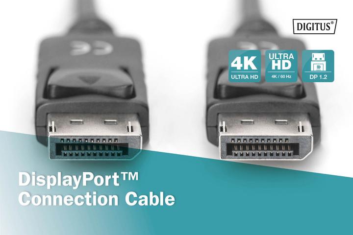 Produktbild Digitus DisplayPort — DisplayPort (3 m, DisplayPort, 1.2)