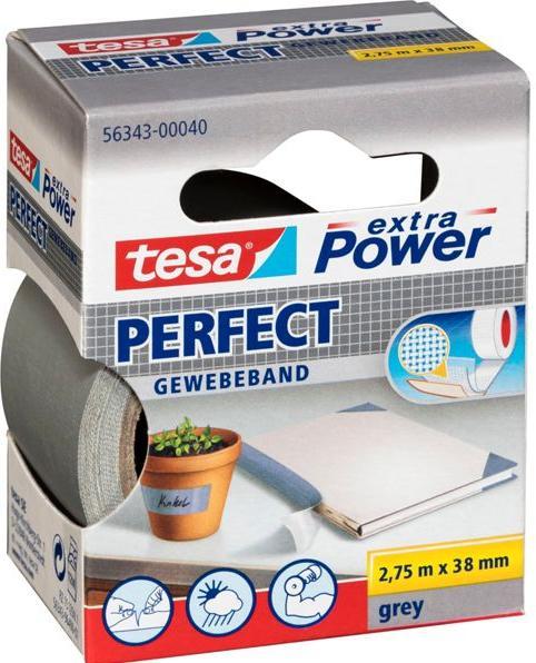 Produktbild tesa EXTRA POWER PERFECT Gewebeband, gewebeverstärktes Ductape (38 mm)