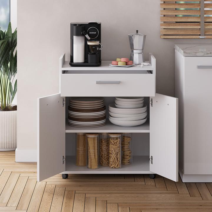 Produktbild Vicco Rollcontainer Ansel, Weiss, 60 x 40 cm mit Schubladen