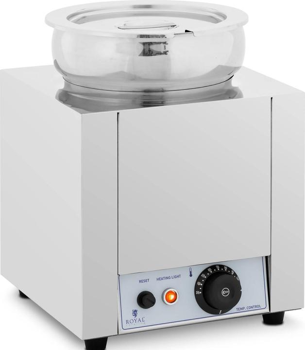 Royal Catering Suppenstation Bain Marie Speisenwärmer Edelstahl 7 L 30 - 110 °C 500 W