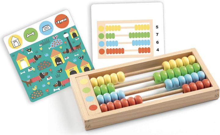 Immagine prodotto Djeco Eduludo Perlix - Abacus (Multilingue, 4 - 8 anni)