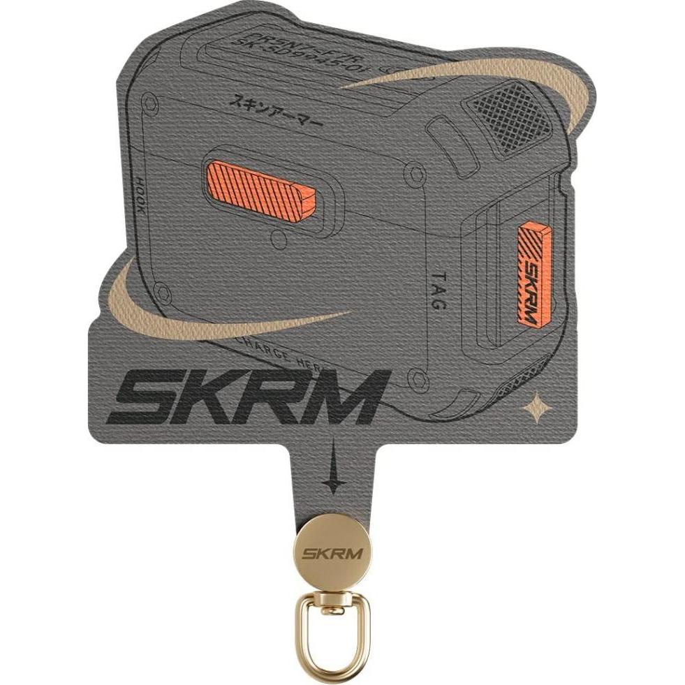 Skinarma Universal lanyard adapter Mecha grey, Accessori per cellulare, Grigio