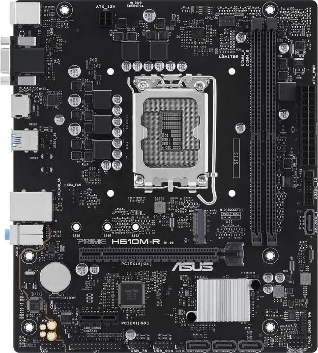 Actual product image ASUS PRIME H610M-R SI (1700) (D) (LGA 1700, Intel H610, mATX)