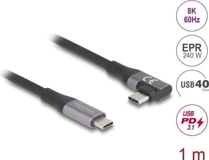 Produktbild Delock USB C – USB C (1 m, USB 4.0, 240 W)