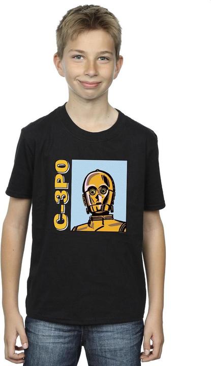 Actual product image Star Wars Boys C3PO Line Art T-Shirt (128)