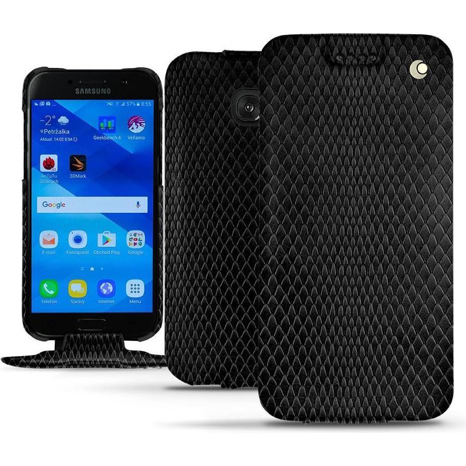 Thumbnail - Noreve Lederschutzhülle vertikal (Samsung Galaxy A3 (2017)), Smartphone Hülle, Schwarz