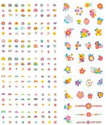 Produktbild Avenir Nagelsticker Tattoos Blumen