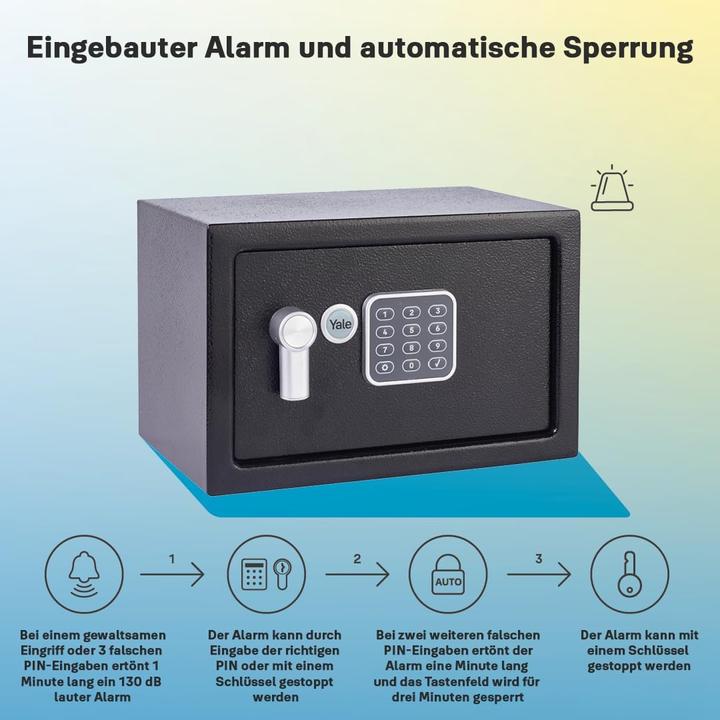 Produktbild Yale Möbeltresor DB2 mit Alarmfunktion (8.60 l)