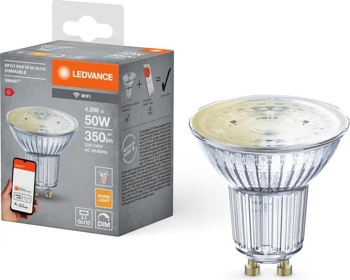 Immagine prodotto Ledvance Spot Wifi Smart+ (GU10, 5 W, 350 lm, 1 x, G)