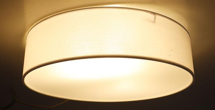 Produktbild Chilitec Deckenleuchte mit Textilschirm grau (E14)