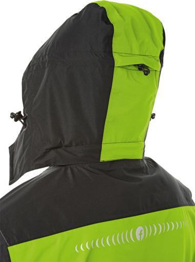 Actual product image Magni Rain jacket Plus lime/black size S Fortis Elements (S)