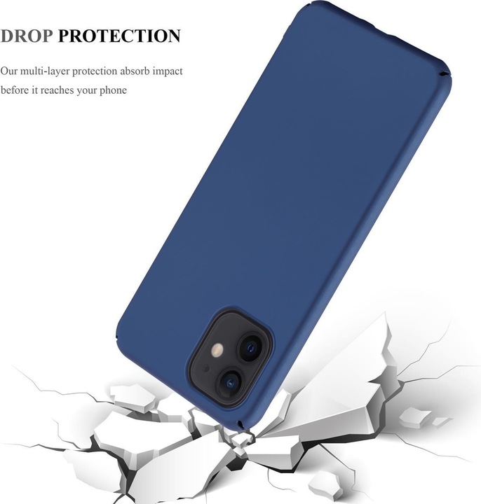 Actual product image Cadorabo Hard Cover Matte Metal Cover (Apple iPhone 12 mini)