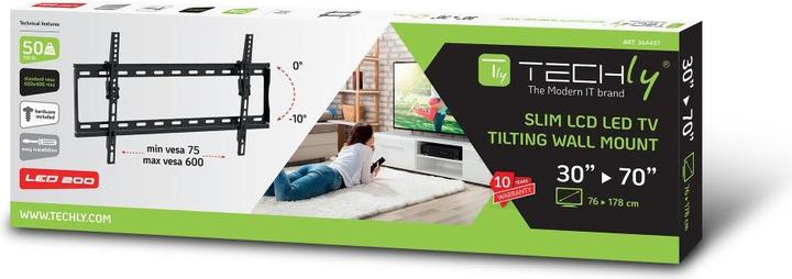 Actual product image Techly Wandhalterung für LED/LCD (Wall, 60 kg, 30" - 70")