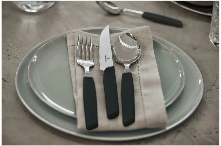 Productafbeelding Victorinox Bestekset Swiss Modern 24-delig, zwart (24 Stuk, Bestekset)