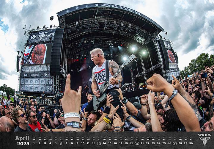Actual product image Wacken Calendar 2025 (Hardcover, German)