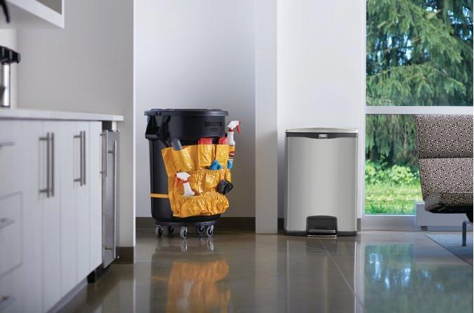 Produktbild Rubbermaid Edelstahl-Tretabfallsammler (90 l)