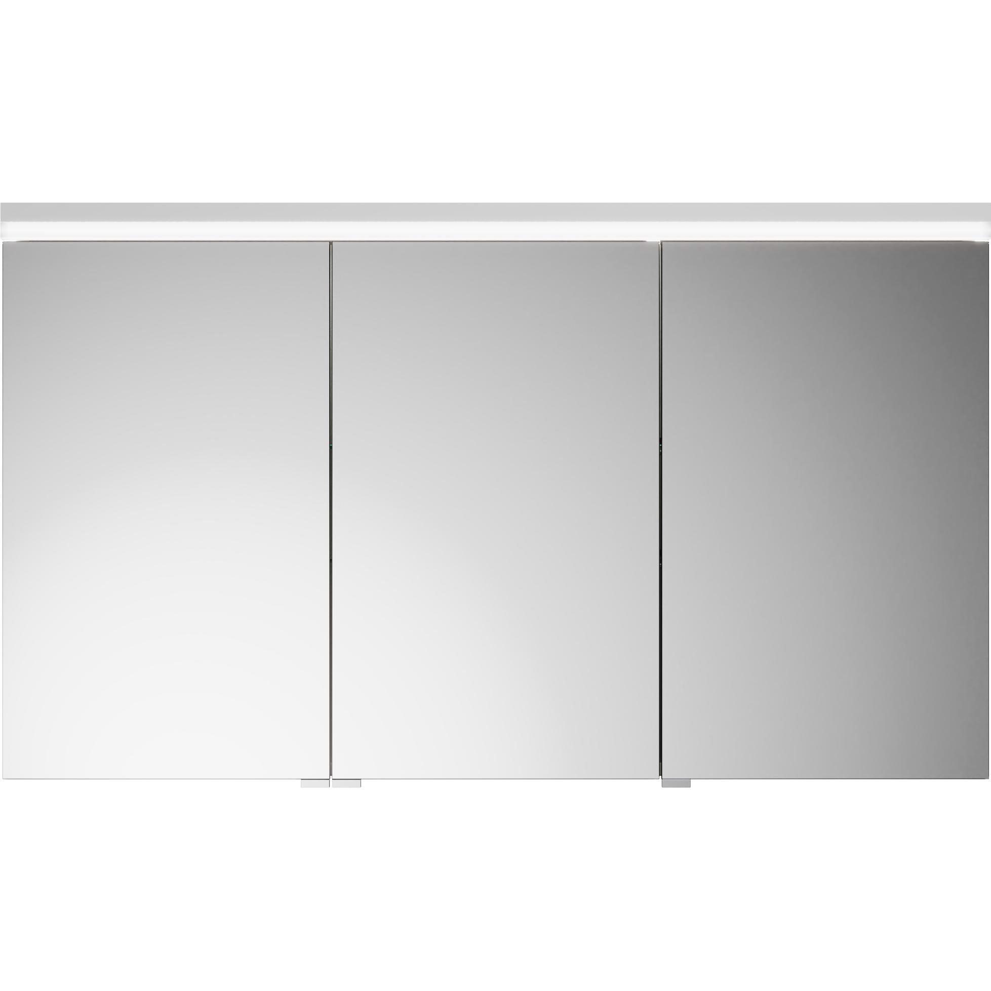 burgbad, Spiegelschrank, Lin20 Spiegelschrank LED-Beleuchtung,3 Türen, 1200x700x170mm