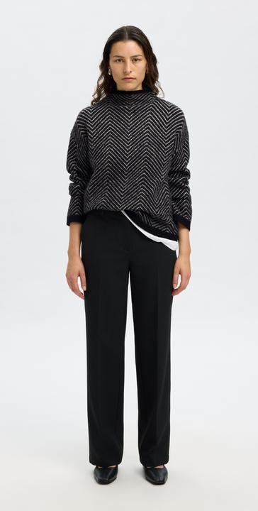 Produktbild Selected Fischgrät Strickpullover (M)