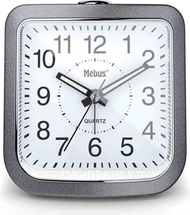 Produktbild Mebus 56988 Grau Quarzwecker