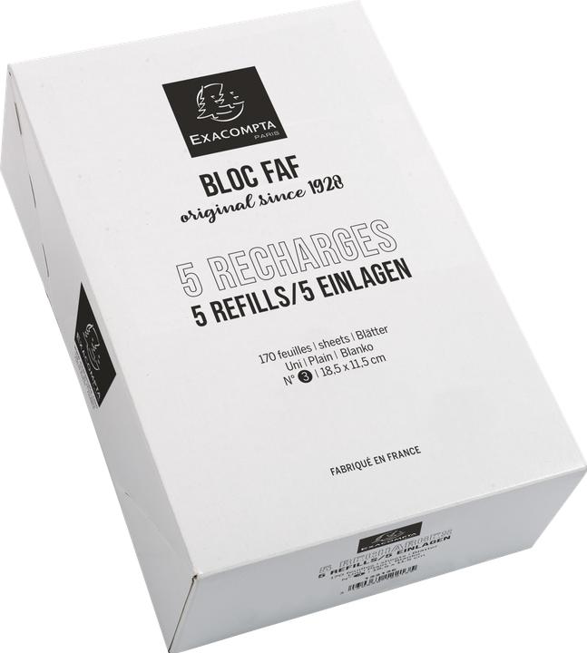 Exacompta Blöcke und Blockeinlagen (Blanko)