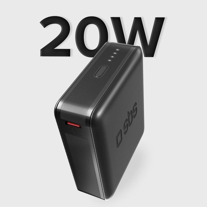 Produktbild SBS Powerbank 10.000mAh PD 20W high density (10000 mAh, 20 W, 38.50 Wh)