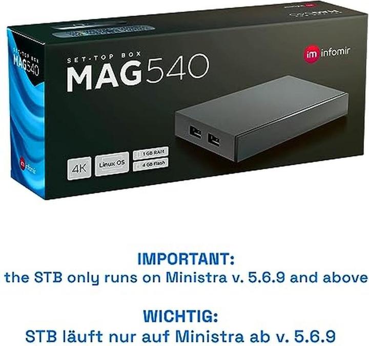 Actual product image infomir MAG 540 (4 GB, Linux)