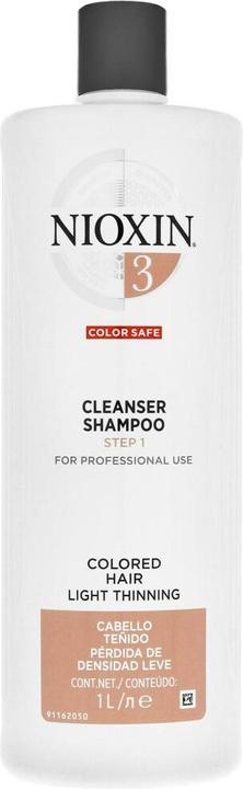 Produktbild Nioxin SYSTEM 3 shampoo volumizing weak fine hair 1000 ml (1000 ml, Flüssiges Shampoo)