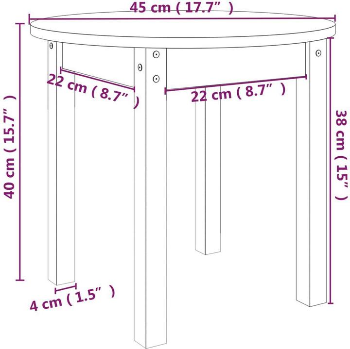 Produktbild vidaXL Couchtisch