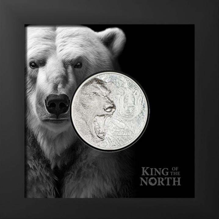 Produktbild CIT Coin Invest Silber King of the North - Polar Bear 1 oz PP - Ultra High Relief 2024 (999, 2024)